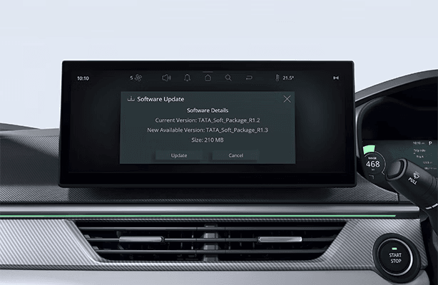 Over-The-Air Updates in Tata Curvv EV