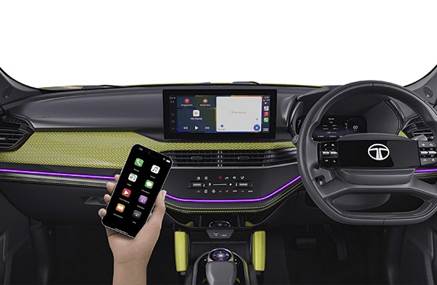 Wireless Android Auto and Apple CarPlay in Tata Harrier