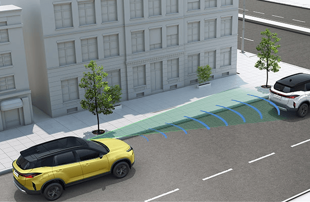 Forward Collision Warning System in Tata Harrier SUV