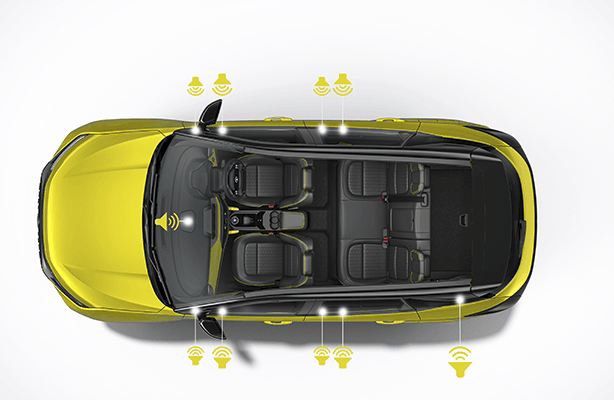 JBL 10-Speaker Audio System in Tata Harrier SUV