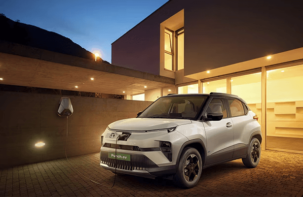 Discover the Stylish, Smart & Safe Tata Punch EV - Electric Front Charging Lid for Easy Plug-In Access