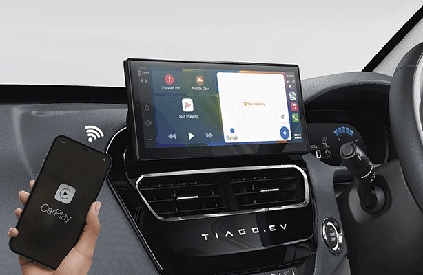 Tata Tiago EV with Wireless Android Auto and Apple CarPlay